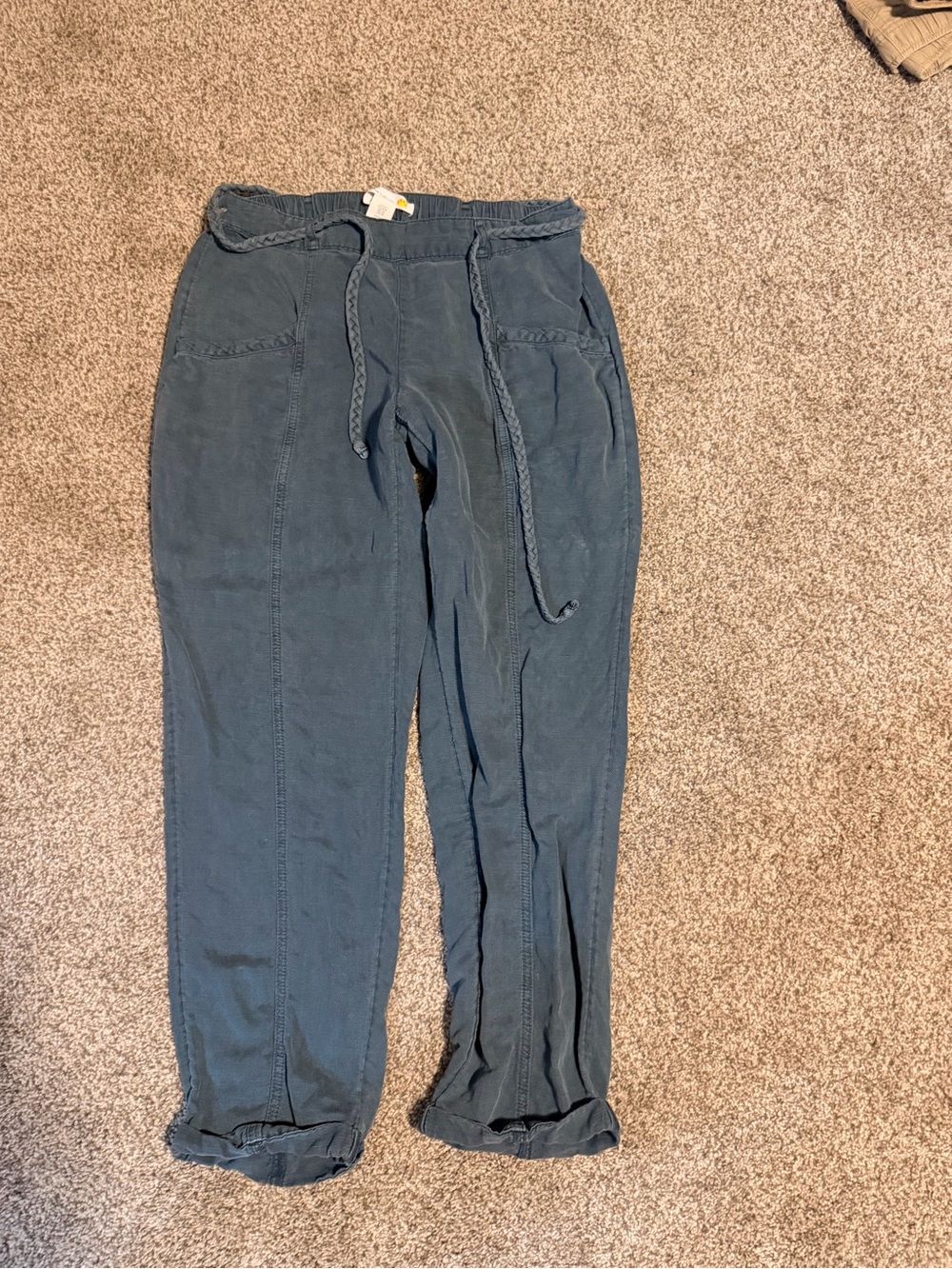C&C California Slate Blue Drawstring Jogger Pants